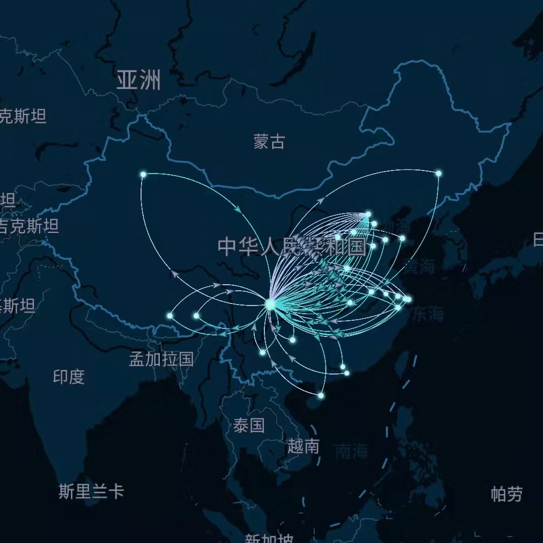 航旅纵横航线图
